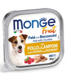 Alimento cane Monge Fruit pollo e Lamponi 100g