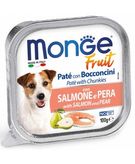 Alimento cane Monge Fruit salmone e pera 100g