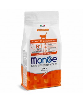 Alimento gatto Monge Natural Monoprotein Kitten da 1 a 12 mesi Anatra 400g
