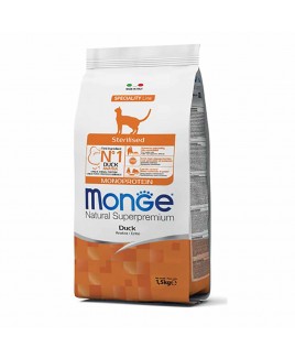 Alimento gatto Monge Natural Monoprotein sterilised Anatra 10kg