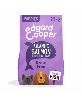 Alimento secco cuccioli Salmone e Tacchino 2,5kg Edgard Cooper