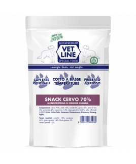 Alimento snack cane cervo 80g Vet Line