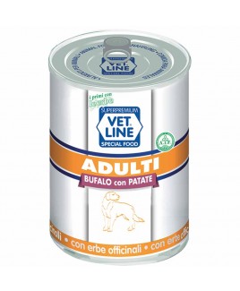 Alimento umido cane adulto bufalo con patate 400g Vet Line