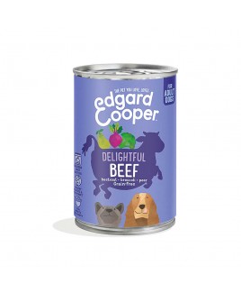 Alimento umido cane Adulto Manzo e Barbabietola 400g Edgard Cooper
