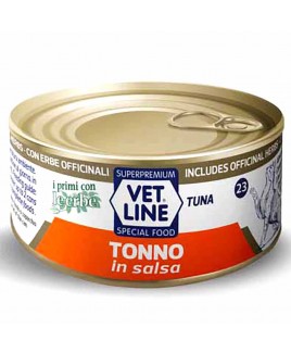Alimento umido gatto adulto tonno in salsa 70g Vet Line