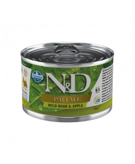 Alimento umido per cani Farmina Natural e Delicius Prime adult mini cinghiale e mela 140g