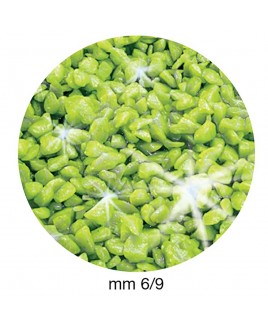 Ghiaia per acquari Verde con glitter 2kg