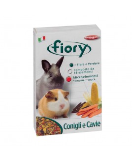Mangime completo Miscela per conigli nani e cavie 850g Fiory