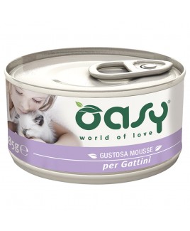 Oasy Wet Cat MOUSSE per GATTINI Lattina 85gr