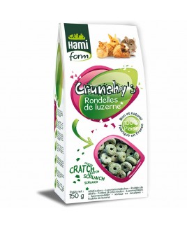 Snack per roditori Crunchy's fettine di erba medica Hamiform 150g