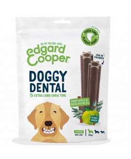 Stick dentale per cane Large Doggy Dental Mela e Eucalipto 240g 7stick Edgard Cooper