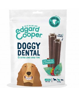Stick dentale per cane Medium Doggy Dental Menta e fragola 160g 7stick Edgard Cooper